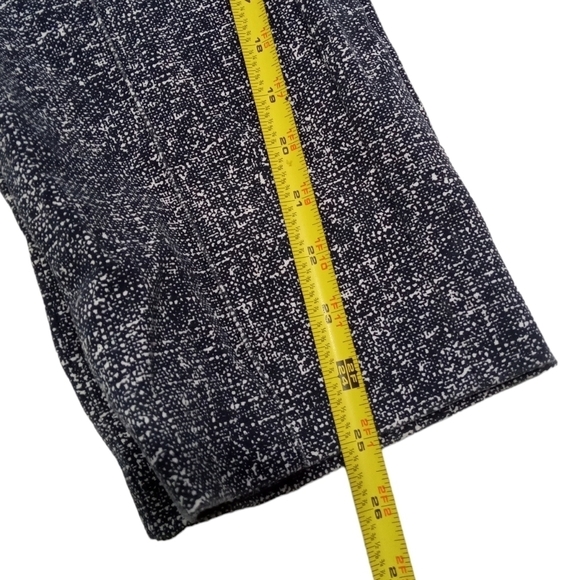Akris Punto Speckled Gray White High Waist Zip Side Pocket Pants Size 12 - Picture 8 of 10